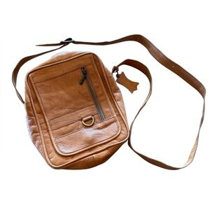 Tan Leather Crossbody Purse